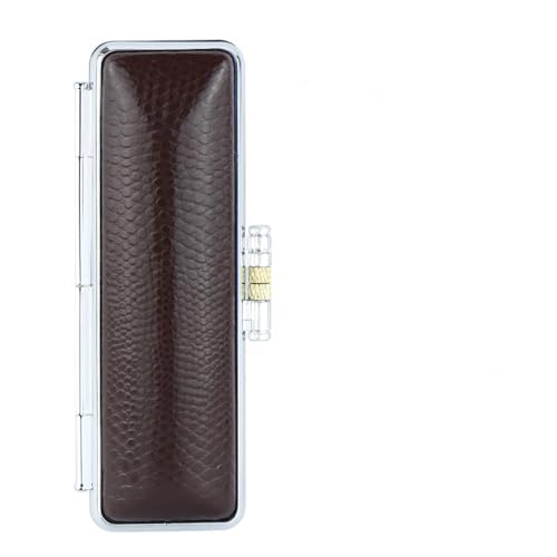 サニートカゲ印鑑ケース(G25)朱肉付き 実印・銀行印収納 トカゲ柄 レザー調 高級本革 男性 女性 ハンコ 祝い プレゼント ギフト 入学祝い Dブラウン(D/BN)S(10.5mm-12.0mm用)