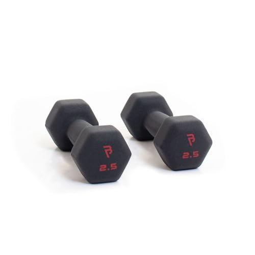 BODYPOWER 2.5kg Neoprene Hex Dumbbells (x2)