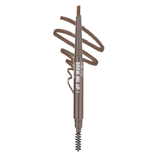 Image of ME-ON Eyebrow Pencil with Spoolie | Retractable Brow Definer | Ultra-Fine Tip, Easy Glide, Long Lasting & Natural Finish |Rich Pigmentation Eyebrow Enhancer Pencil