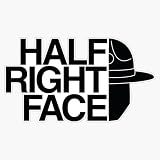 LAD Studio Half Right Face Window Bumper Sticker Decal 5''