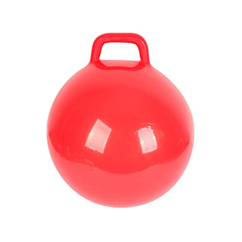 KESYOO Inflatable Hop Ball Red Jumping for Promotes Coordination and Balance Indoor Outdoor Fun Easy to Inflate for Ages