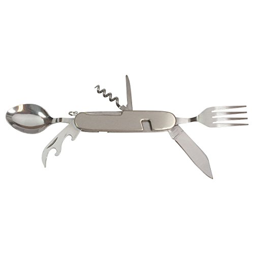 Hts 231A0 6-In-1 Stainless Steel Camping Utensil Multi-Tool (Family 4 Pack) #TOP16