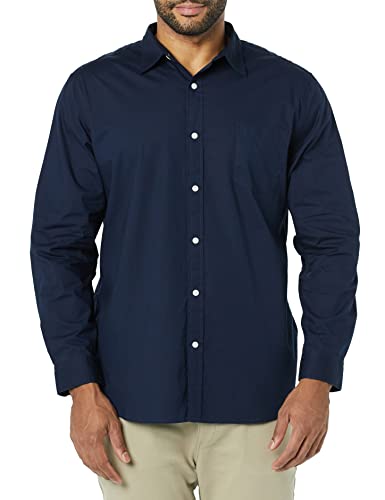 Amazon Essentials Men's Long-Sleeve Slim-Fit Stretch Poplin Shirt4