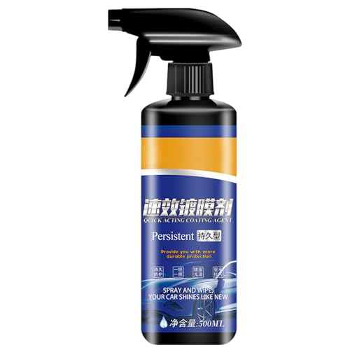Senermter Revestimiento Cerámico en Spray para Coche - 500 ml De Líquido Pulidor - Revestimiento Con Nano Tecnología Eliminador De Arañazos,Para Remolques, Camiones, Sedanes, Pickups, Botes Y
