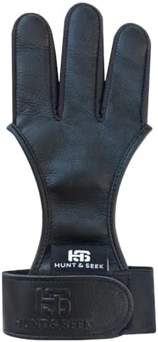 Hunt & Seek Cow Leather Thick Three Finger Archery Shooting Glove for Recurve & Compound Bow – Finger Tab Accessory Hunt & Seek Cow Leather Thick Three Finger Archery Shooting Glove for Recurve & Compound Bow – Finger Tab Accessory