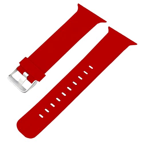 Image of ACM Watch Strap Slide 42MM 44MM 45MM 46MM 49MM Silicone Belt Compatible With Boat Wave Elevate Smartwatch Classic Casual Band Red