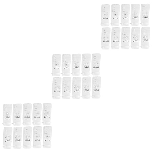 LALAFINA 45 Peças Sacos De Doente Viagem Necessidade Branco Descartável