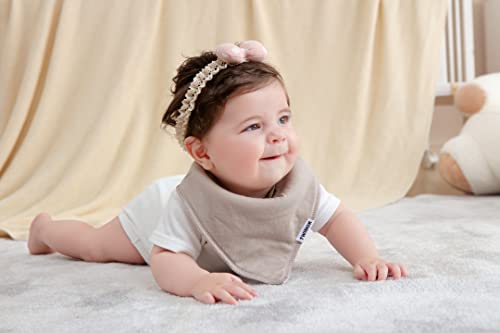 Twinor 10 Pack Baby Bibs Plain Baby Bandana Drool Bibs For Drooling And Teething, Super Absorbent&Soft Bibs For Baby Boys And Girls #TOP1