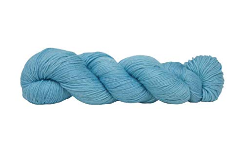 Sockenwolle Bamboo Superfine handgefärbt - electric blue - auf 60% Schurwolle / 25% Bambus aus Viscose / 15% Polyamid (Australische Schurwolle 22 Mikron, mulesingfrei)100 g / 400 m