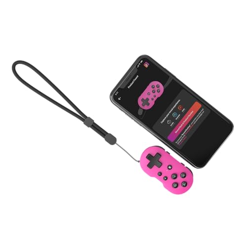 Image of CRKD ATOM - Collectible Keychain Controller for Nintendo Switch, PC, Mac, Mobile and Smart TV (Hot Pink)