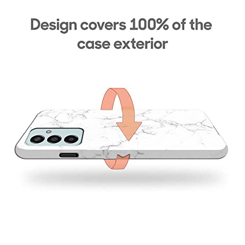 Image of COLORflow Back Cover Compatible with Samsung Galaxy F13 / M13 4G | Beautiful White Marble | Designer Printed Hard CASE Bumper Back Cover Compatible with Samsung F13 / M13 4G