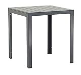 Alu-Gartentisch Fire 90x90 Polywood absolut wetterfest, anthrazit aus dem Hause RRR