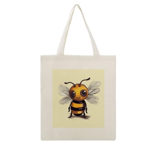 Cute Bee �L�����o�X�g�[�g�o�b�O �ė��p�\ �V���b�s���O�o�b�O ���킢�� ��e�� �V�����_�[�o�b�O �t�@�b�V���� �r�[�`�g�[�g �����p