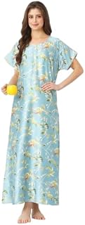 MALAQ Soft Preimum Quality Imported Italian Satin Floor Length Nighty |Fabric Price In India