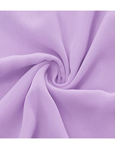 Dresstells Womens Lace Lavender Bridesmaid A-Line Chiffon Formal Dresses Evening Gown V-Back Wedding Guest Dresses For Women 2023 Lavender S #TOP4