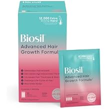 Biosil Advanced Hair Growth Vitamins - 30 Packets 1-Month Supply - Stimulates Growth, Prevents Hair Loss & Shedding, Increases Thickness & Strength