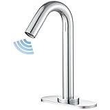 BWE Touchless Bathroom Sink Faucet,Chrome Automatic Motion Sensor Faucet,Hand-Free Electric Smart Commercial...