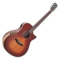 In-built Fishman pre-amp for exquisite tone Deep, warm sound from the solid spruce top and flamed maple body Comfortable C-shaped maple neck gives a smooth playing experience Unique armrest sound-holes provide enhanced projection
