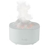 Portable 1500ml Small Cool Mist Humidifier,USB Personal Desktop Humidifier for Office Room, Bedroom,Top-Fill 7 Colors LED Night Light humidifiers, 2 Mist Modes, Super Quiet (White)