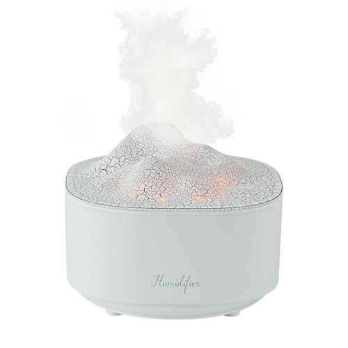 Portable 1500ml Small Cool Mist Humidifier,USB Personal Desktop Humidifier for Office Room, Bedroom,Top-Fill 7 Colors LED Night Light humidifier, 2 Mist Modes, Super Quiet (White)