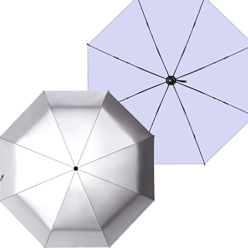 Parapluie de protection UV léger et solide avec 8 côtes renforcées contre le vent