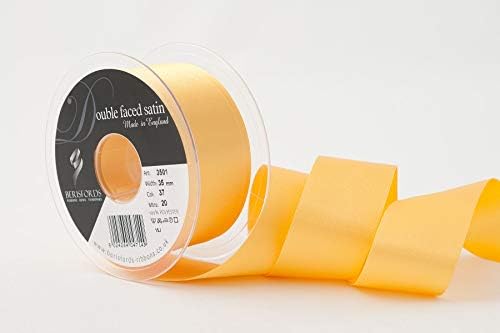Berisfords Double FACE Poly Satin Ribbon, BlackBerry, 15 mm