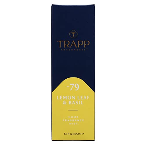 Trapp 3.4Oz Home Fragrance Mist - No. 79 Lemon Leaf & Basil - Fruity Fragranced Luxury Room Spray (2-Pack) #TOP2