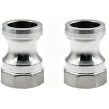 304 Stainless Steel Global Type A Cam and Groove Hose Fitting,1-1/2Camlock Fittings,Male Adapter Female NPT Thread Camlock Fitting 2 Pack