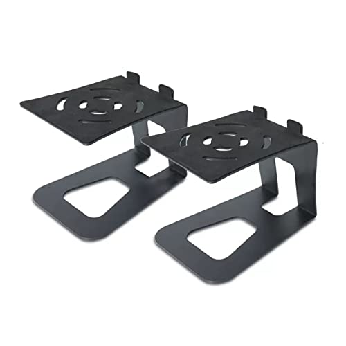 KOHUS Speaker Bracket Audio Bracket Home Theater Desktop Speaker Shelf Recording Studio Bookshelf Monitor Box Bracket Speaker Base Subwoofer Stand(Black,18cm)