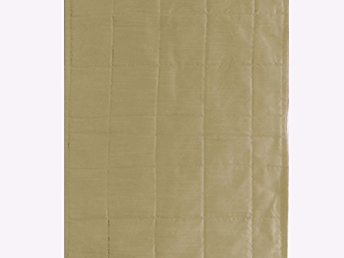 Quilted Bed Runner - Beige Bed Scarf Long Side Runner Throw King/Queen/Twin Size With Decorative Cushion Cover Polyester 20" Wide X 102" Long (50 Cm X 300 Cm) #TOP2
