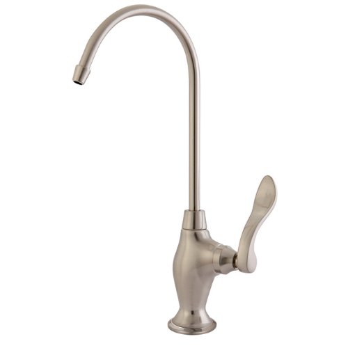 Kingston Brass Gourmetier KS3198NFL Nuwave French Single Handle Water Filtration Faucet, Brushed Nickel