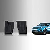 TOUGHPRO Floor Mats Accessories (Front Row Set) for Land Rover Range Rover Sport All Weather Heavy Duty Black Rubber 2014 2015 2016 2017 2018 2019 2020 2021 2022