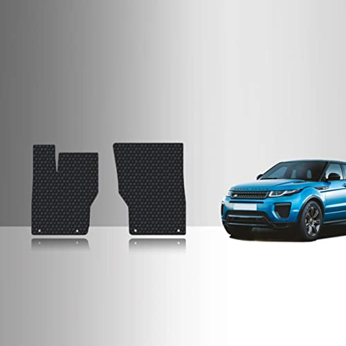TOUGHPRO Floor Mats Accessories (Front Row Set) for Land Rover Range Rover Sport All Weather Heavy Duty Black Rubber 2014 2015 2016 2017 2018 2019 2020 2021 2022