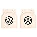 Mud Flaps for VW Beetle 1950–1975 – Off White Rubber Splash Guards with Brackets – Fits T1, T2, Type 1 Bug & Classic Volkswagen Models