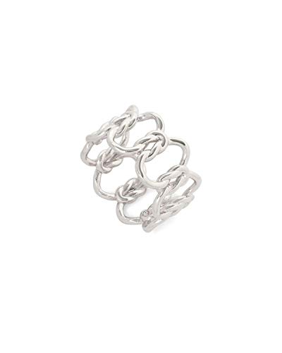 Kendra Scott Fallyn Band Ring, Size 7, Fashion Jewelry, Rhodium-Plated #TOP1