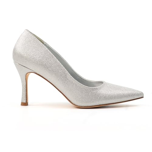 Image of Romance Silver Court Shoe