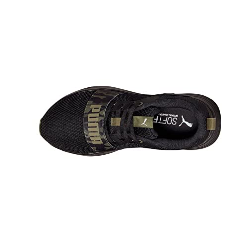 Puma Boys Wired Run Og Jr Gym Running Shoes Black-Camo 4 Medium (D) Big Kid #TOP3