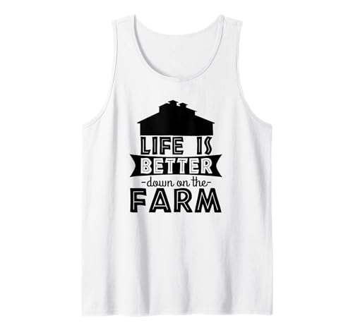 Farmer Funny - La vida es mejor en la granja Camiseta sin Mangas