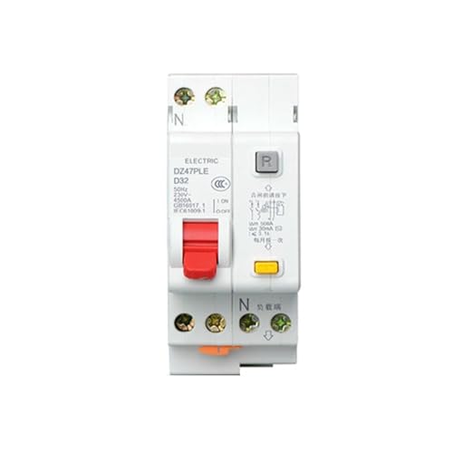 Disjoncteur phase neutre DZ47PLE 1P N D32A protection fuite de courant