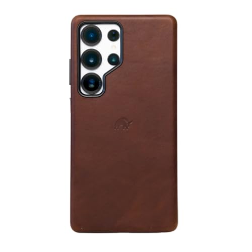 Bullstrap Premium Handcrafted Leather Case for Samsung S25 Ultra | No-Bulk Flawless Fit & MagSafe Compatible | Premium Full-Grain Samsung S25 Ultra Leather Case w/Beautiful & Unique Patina | Terra