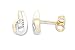 Produktbild Miore Damen-Ohrstecker 9 Karat Gelbgold/925 Silber Zirkonia MH9074SE