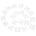 Holibanna 20 Pezzi Key Caps Trasparenti per Tastiera Meccanica di Copritasti Alta Trasparenza per Gaming Resistente Feedback Tattile Ottimizzato per Illuminazione Retroilluminata immagine