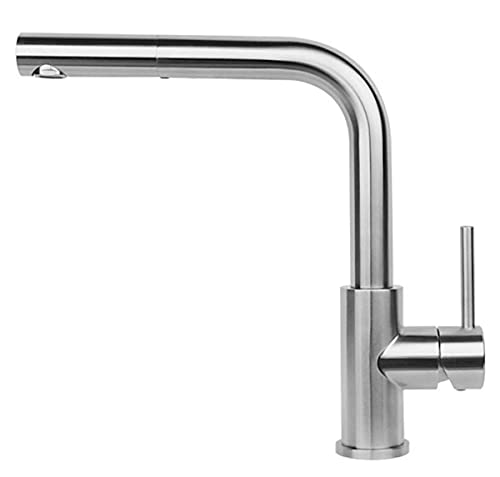 Reginox Armatur R34583 PALM Edelstahl gebürstet mit ausziehbarem Auslauf/Küchenarmatur/Einhebelmischer/Mischbatterie