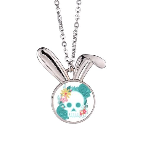 Collier lapin mexique Undead l avec pendentif original en acier