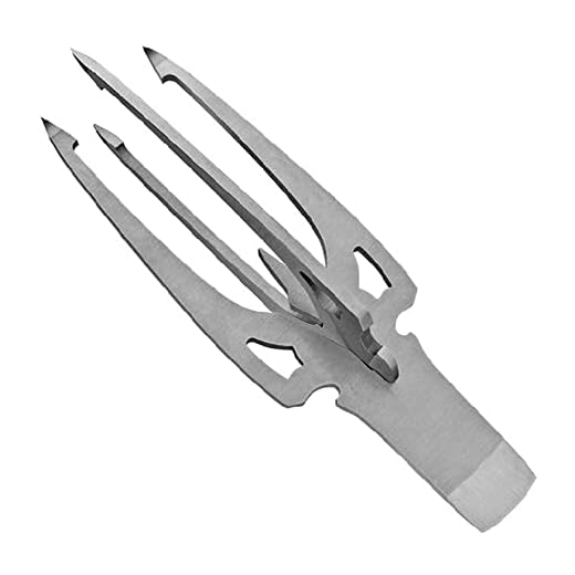 SPEARFISHING WORLD Spearhead for Fishing and Hunting Survival Kit Solid Heavy Duty Stainless Steel with Sheath and Paracord