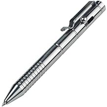 SMOOTHERPRO Titanium Bolt Action Pen with Tungsten Side for Business Office Tremor Parkinson Arthritic Signature Writing EDC Color Natural Ti598