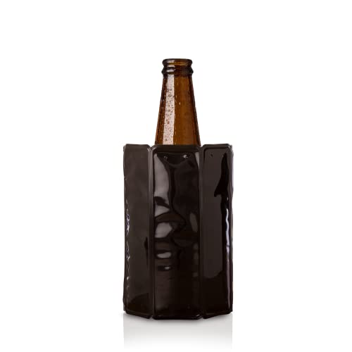 Vacu Vin Active Cooler Mini - Black - Wine & Drinks Cooling Sleeve (0.3-0.5 L) - Rapidly Chills and Maintains Cold Temperatures - Versatile for Beer, Wine and More