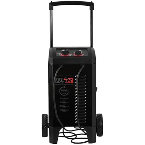 Schumacher Electric DSR140 12/24V Manual Wheel Charger, Car Battery Charger + Jump Starter - 12v + 24v Battery Charger - 200/50/25/10 Amp - Heavy Duty, Professional Grade Engine Starter Cover
