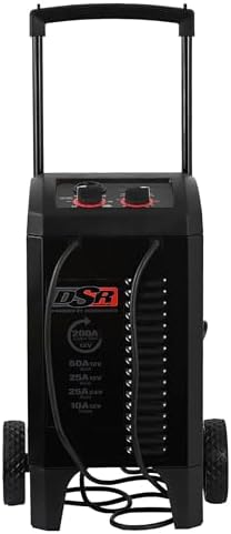 Schumacher Electric DSR ProSeries 12V / 24V Battery Charger - Heavy Duty 200A Manual Battery Charger & Engine Starter - Car, Truck & SUV Compatible - 135-Minute Timer & Amperage Control - DSR140