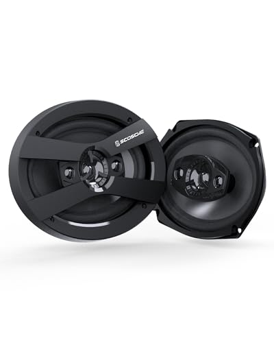 Scosche HD6904A-WM1SD - High-Performance 6"x9" 4-Way Full Range Car Door Speakers Set for Enhanced Car Audio Experience - 300 Watts Max - Fits Most 6x9 Factory Locations - 1 Pair
